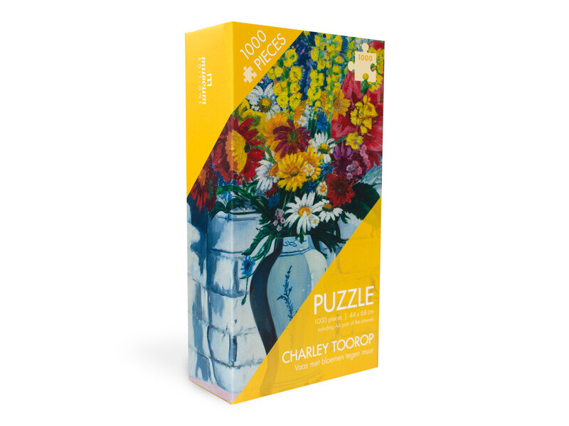 Puzzle, 1000 pièces,Charley Toorop, Vase avec fleurs contre mur