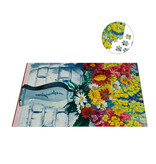 Puzzle, 1000 piezas,Charley Toorop, Jarrón con flores contra la pared