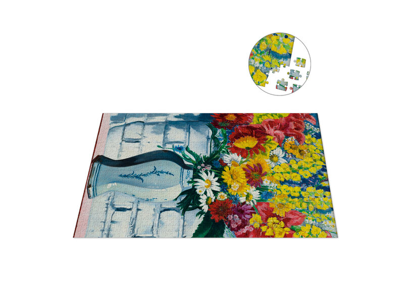 Puzzle, 1000 pièces,Charley Toorop, Vase avec fleurs contre mur