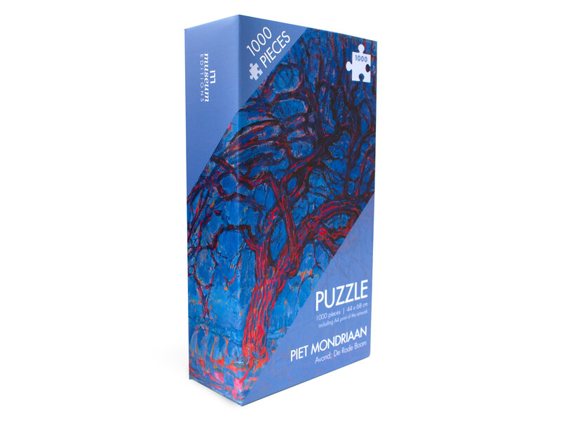Puzzle, 1000 piezas, Arbol Rojo, Mondriaan