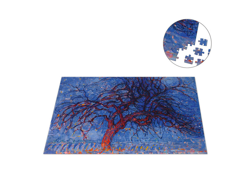 Puzzle, 1000 Teile, Roter Baum, Mondriaan