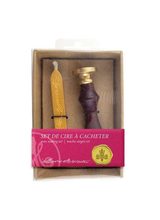 Set de cire à cacheter, Tampon Madame Marie-Antoinette