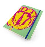 Cuaderno de tapa blanda, A5, Tulip Pop Line Green