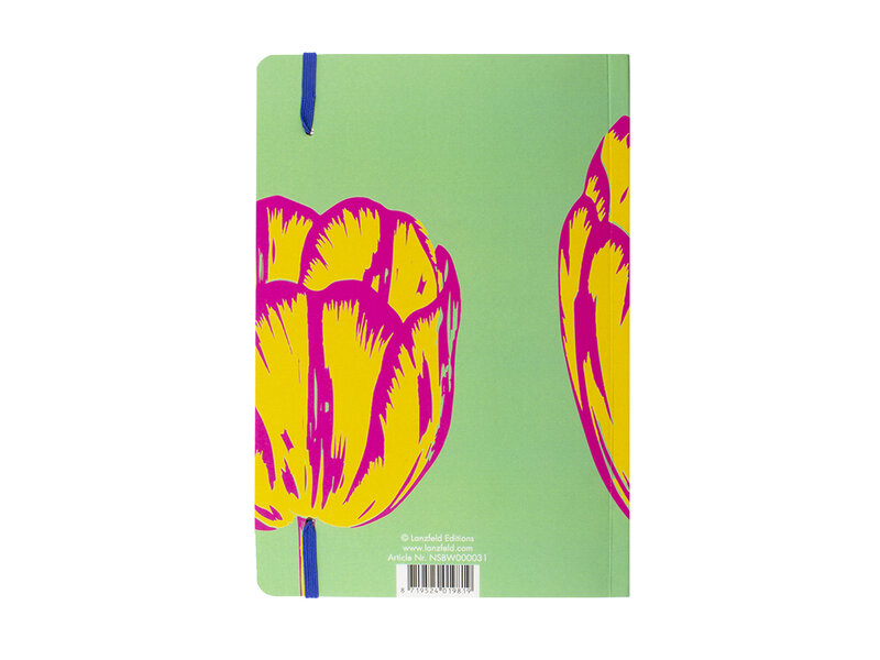 Cuaderno de tapa blanda, A5, Tulip Pop Line Green