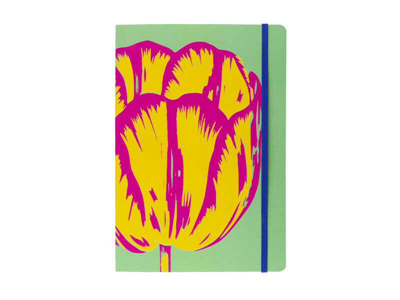 Softcover Books , A5, Tulip Pop Line Green