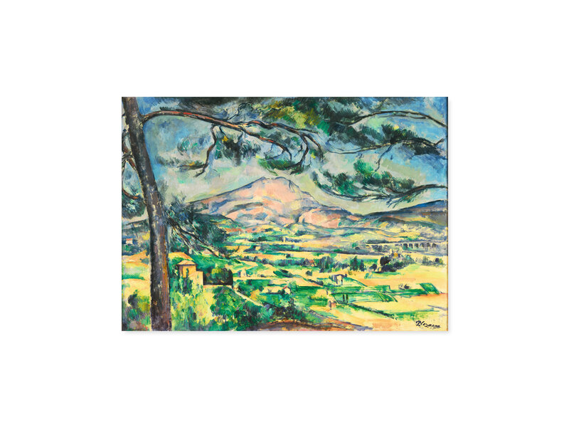 Poster, 50x70   Paul Cezanne, Montagne Sainte Victoire with pine