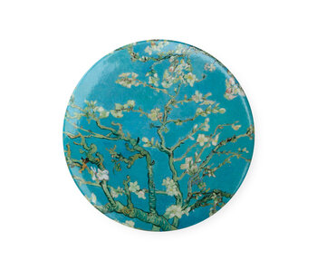 Espejo de bolsillo, Ø 80 mm, flor de almendro, Van Gogh