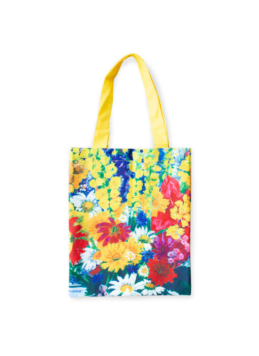 Cotton Tote Bag Luxe,  Charley Toorop, Vase with flowers against wall