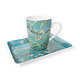Ensemble: Tasse et plateau, fleur d'amandier, Van Gogh