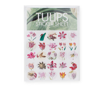 Feuille d'autocollants, Tulipes