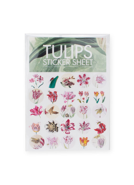 Hoja de adhesivos,  tulipanes
