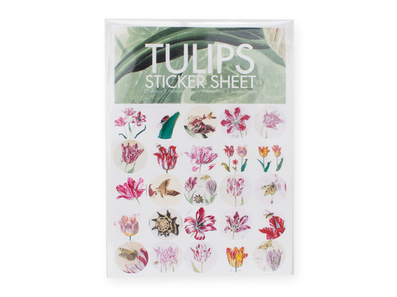 Feuille d'autocollants,  Tulipes