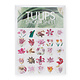 Feuille d'autocollants, Tulipes