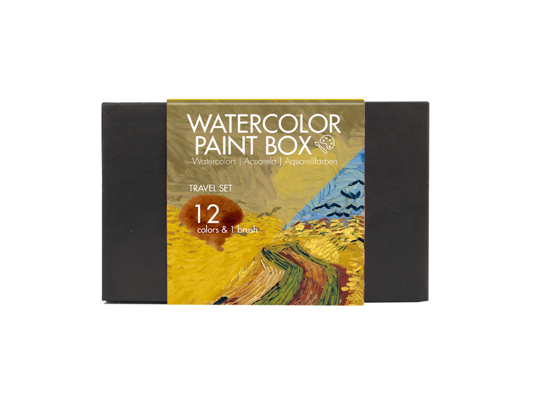 Watercolor set, Vincent van Gogh, Wheatfield with crows Auvers