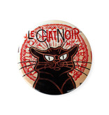 Miroir de poche,  Ø 80mm, Le chat Noir, Theophile Steinlen