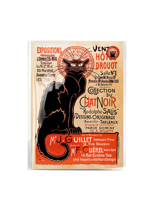 Mini  Poster A3,  Le chat Noir, Theophile Steinlen