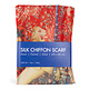 Scarf  100 % silk chiffon, Tapestry Lady with the Unicorn