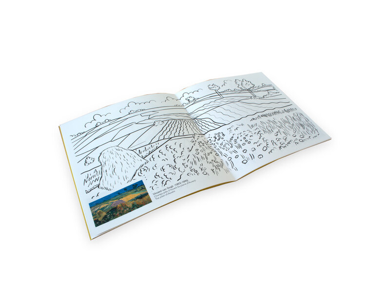 Livre de coloriage , Vincent van Gogh  in Auvers-sur-Oise