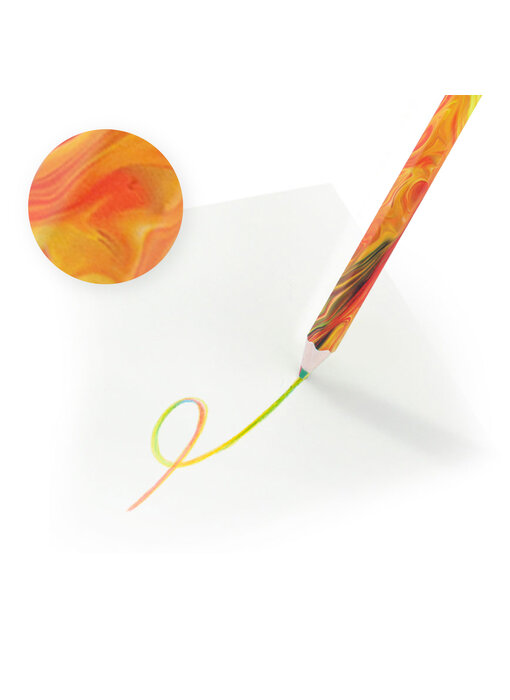 Crayon multicolore - Jaune