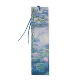 Classical Bookmark,    Claude Monet,  Water Lilies, with ribbon