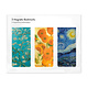 Set van 3 Magnetische boekenleggers , Vincent van Gogh