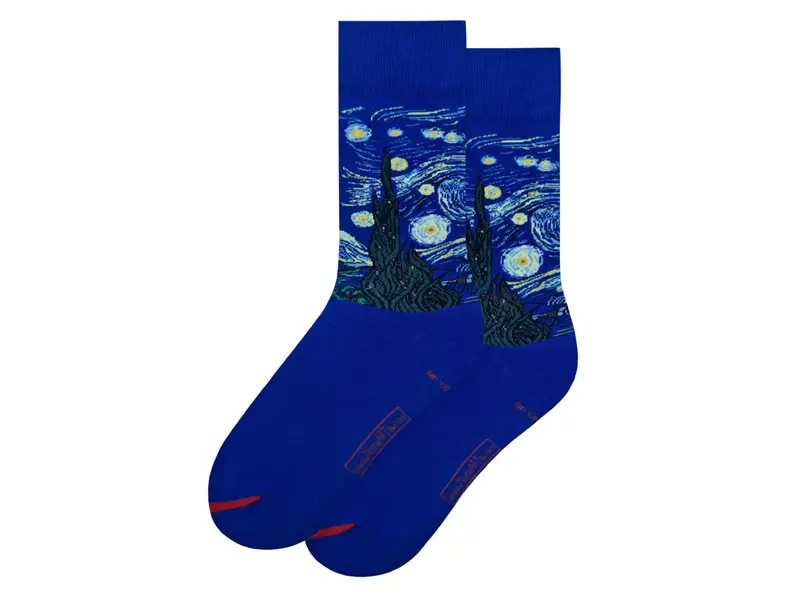 Chaussettes d'art, taille  36-40,, La Nuit étoilée, Vincent van Gogh