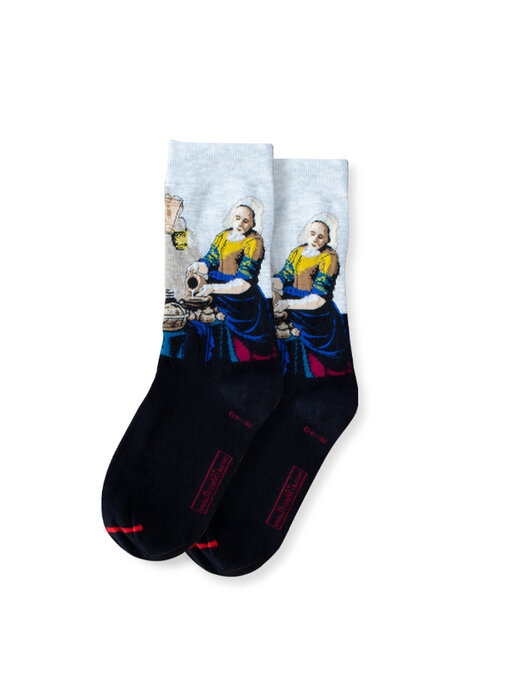 Art Socks, size  36-40,  Milkmaid ,  Johannes  Vermeer