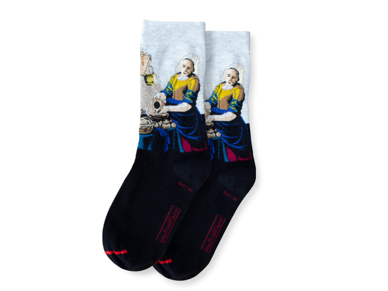 Chaussettes d'art, taille  36-40, Laitière , Johannes  Vermeer