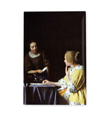 Magnet  de réfrigérateur, Dame et servante, Vermeer