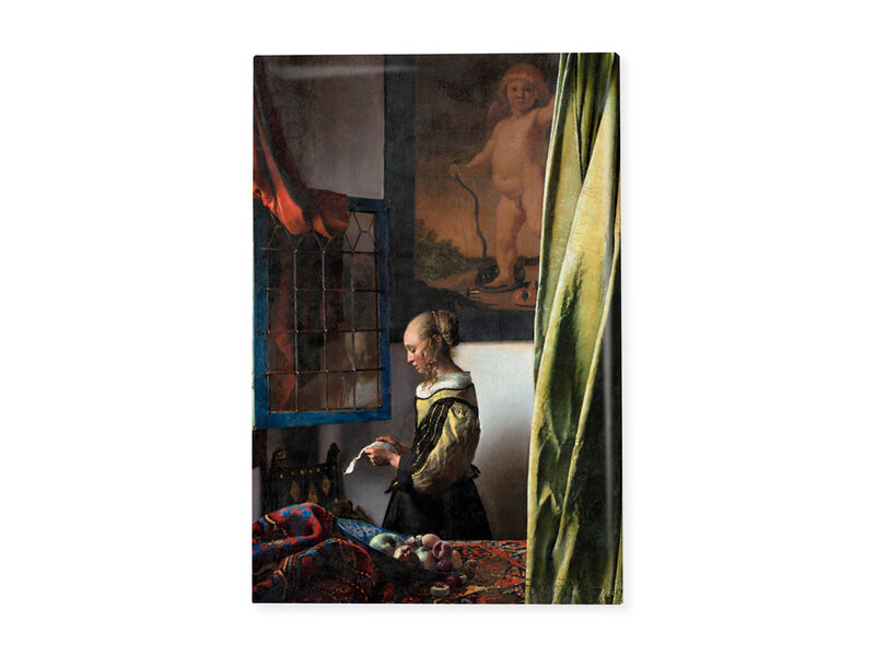 Imán de nevera, Niña leyendo una carta en una ventana abierta, Vermeer