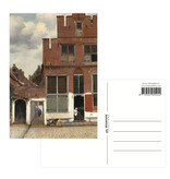 Postcard 10x15 cm, Little street by Johannes Vermeer