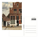 Carte postale 10x15 cm, Petite rue de Johannes Vermeer