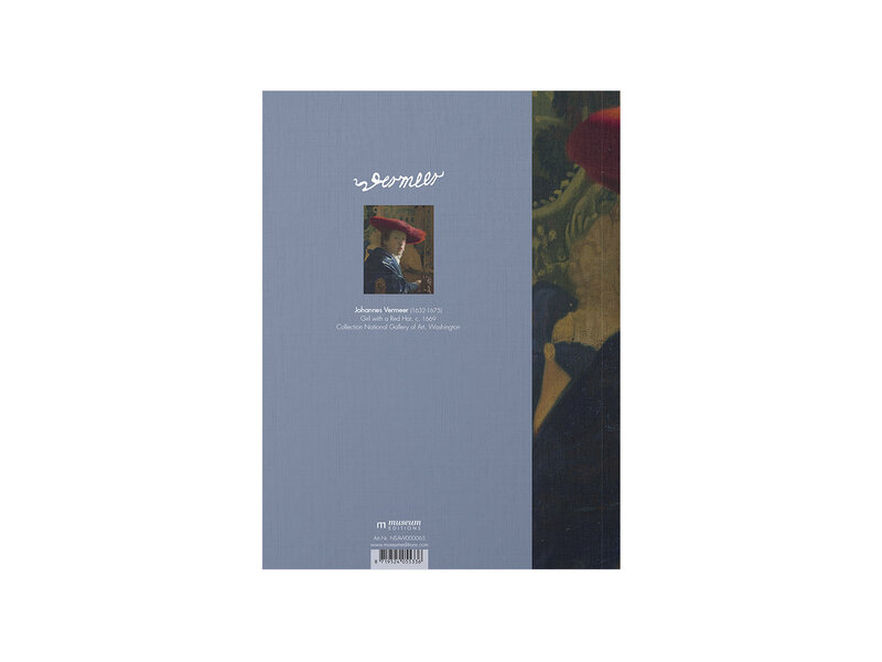 Softcover kunst schetsboek, Dame met rode hoed, Vermeer