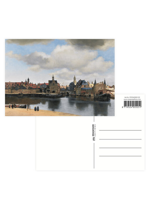 Postcard, 10 x 15 cm, View of Delft, Vermeer