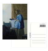 Postkarte, 10 x 15 cm, Frau mit Brief, Vermeer