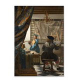 Postcard, Vermeer, The art of Painting