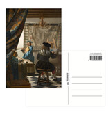 Postcard, Vermeer, The art of Painting