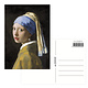 Postkarte, 10 x 15 cm,  Vermeer, Mädchen mit einem Perlenohrring