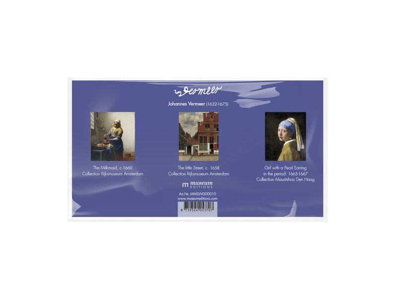 Aimants pour réfrigérateur, lot de 3, Johannes Vermeer