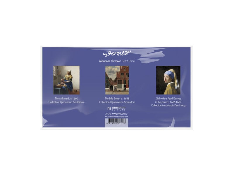 Fridge magnets, Set of 3,Johannes Vermeer