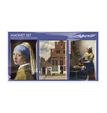 Aimants pour réfrigérateur, lot de 3, Johannes Vermeer