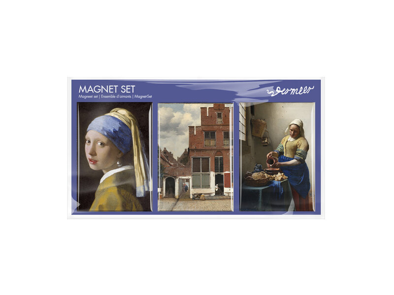 Fridge magnets, Set of 3,Johannes Vermeer