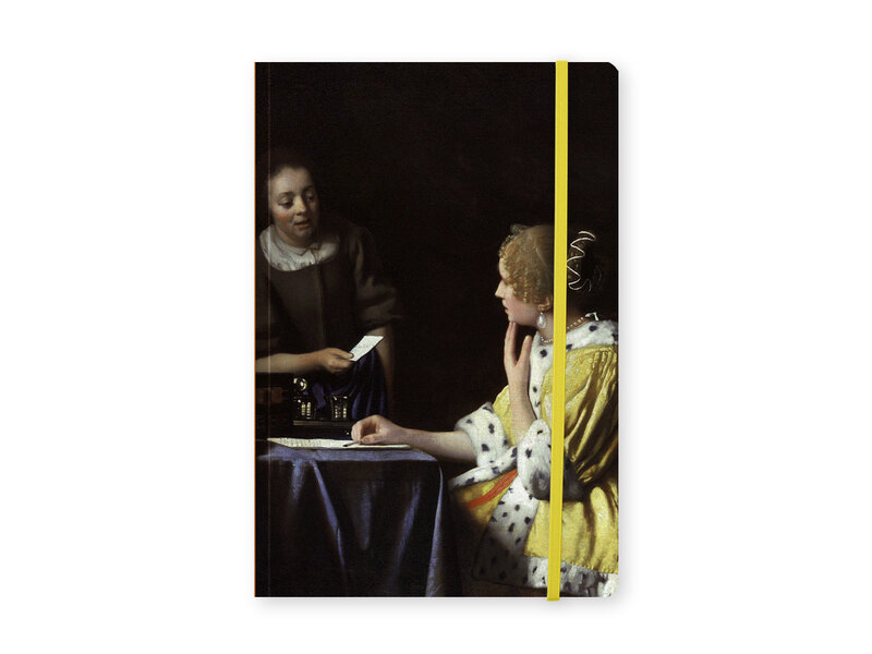 Softcover Book A5 ,  Lady and Servant, Johannes Vermeer