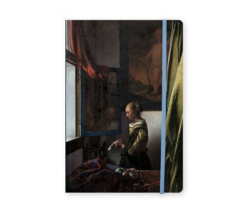 Cuaderno de tapa blanda, A5,  Vermeer, Niña leyendo una carta en una ventana abierta