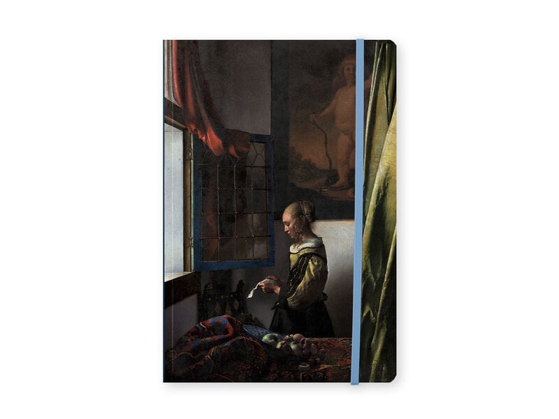 Softcover Books A5 ,  Vermeer, Girl reading letter at open window