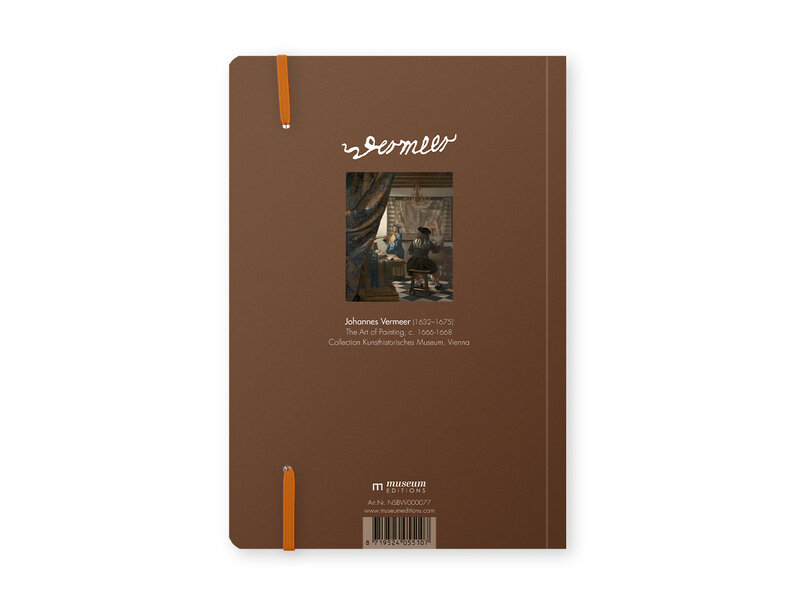 Softcover-Notizbuch, A5, Vermeer, Die Kunst der Malerei