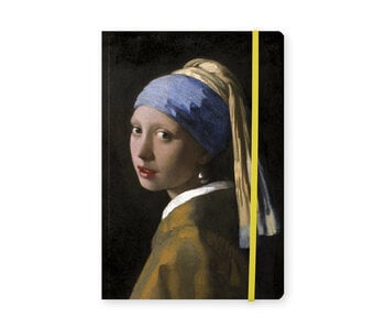 Carnet à couverture souple A5,  Vermeer,  Fille avec une boucle d'oreille perle