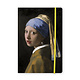 Carnet à couverture souple A5,  Vermeer,  Fille avec une boucle d'oreille perle