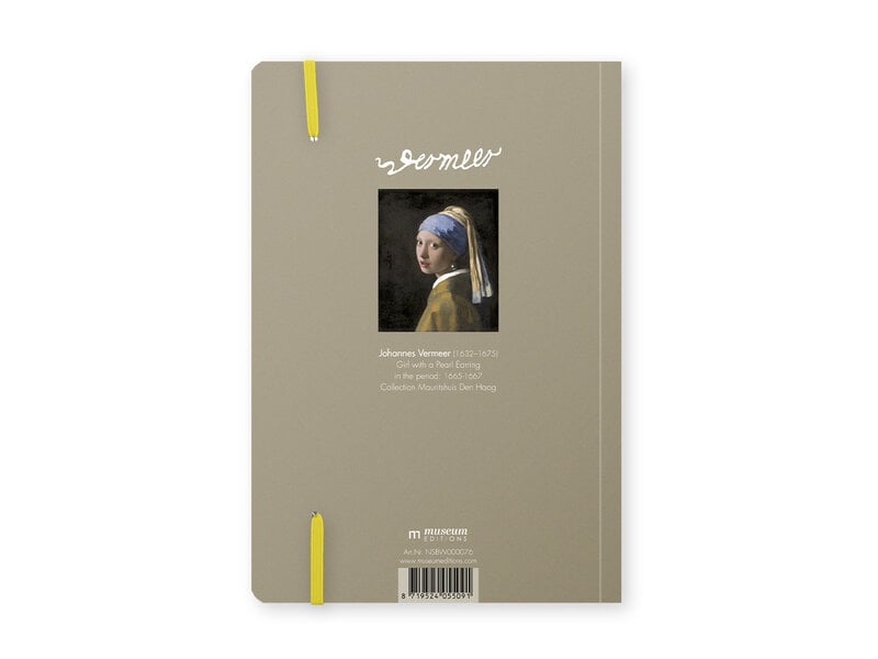 Softcover Book A5 W,  Vermeer, Girl with a Pearl Earring