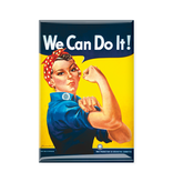 Koelkast magneet, We can do it  -